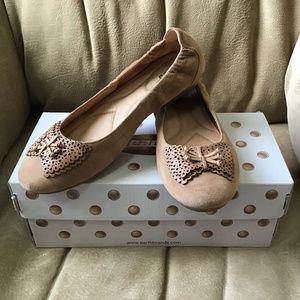 Earth “Butterfly” Suede Flats - Size 7.5 - New/Never Worn